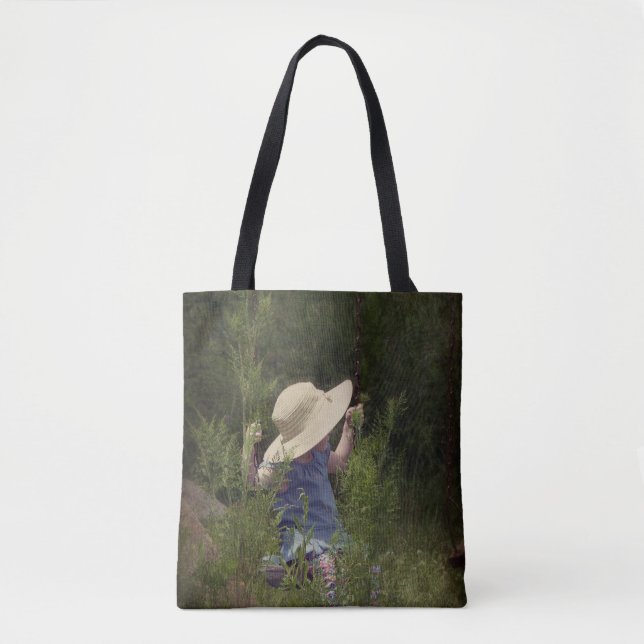 Tote Bag Petite fille sur une aile (Devant)