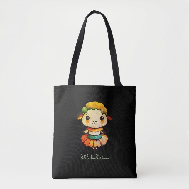 Tote Bag Petite mignonne mouton Ballerina (Devant)