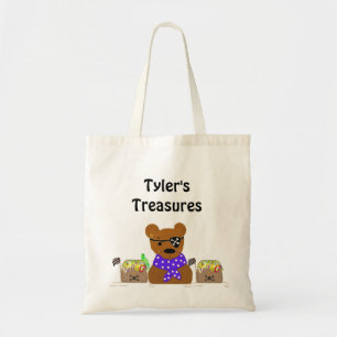 Tote Bag Petite Ours Pirate Trésors