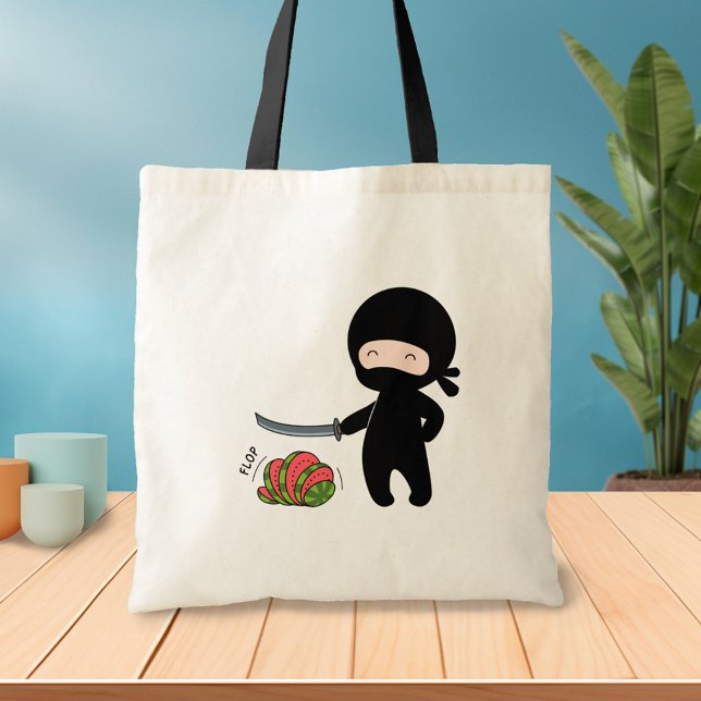 Tote Bag Petite pastèque de coupe de Ninja (Créateur téléchargé)