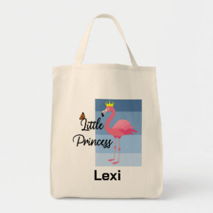 Tote Bag Petite princesse Flamant rose rose design - Épicer