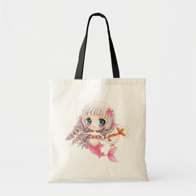 Tote Bag Petite sirène mignonne (Devant)