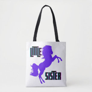 Tote Bag Petite soeur Pony pourpre