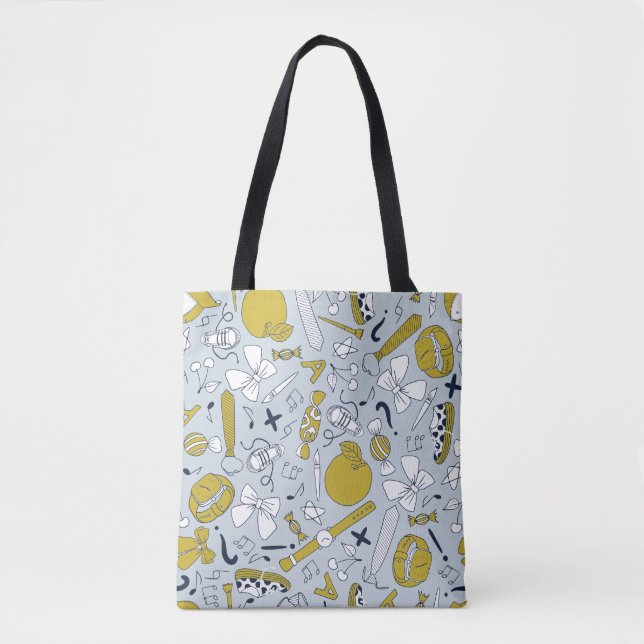 Tote Bag Petites choses scolaires pour enseignant sur (Devant)