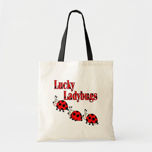 Tote Bag Petites coccinelles chanceuses (Devant)