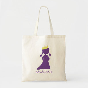 Tote Bag Petites filles assez pourpres de princesse