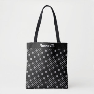 Tote Bag Petits flocons de neige et cristaux