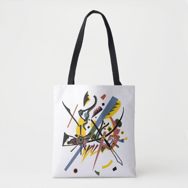 Tote Bag Petits mondes, Vassily Kandinsky en couleurs numér (Devant)