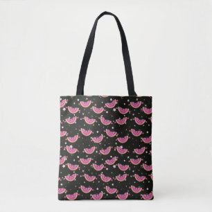 Tote Bag Petits motifs Crème glacée colorée sur l'abstra