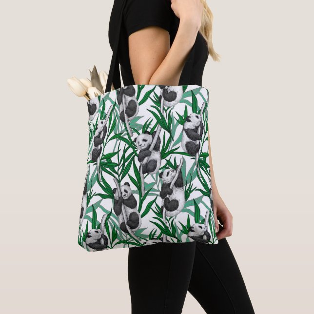 Tote Bag Petits panda sur (De près)