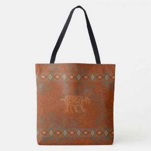 Tote Bag Pétroglyphe de lynx des canyons du Sud-Ouest
