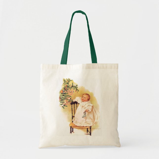 Tote Bag Peu de fille de Noël de Maud Humphrey (Devant)
