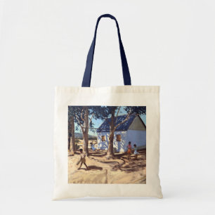 Tote Bag Peu de Karoo blanc Afrique du Sud de maison