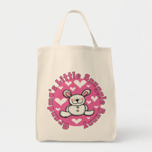 Tote Bag Peu de lapin du câlin de la grand-maman