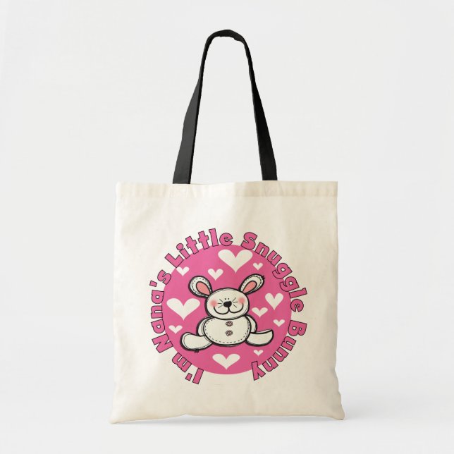 Tote Bag Peu de lapin du câlin de Nana (Devant)