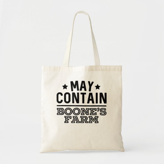 Tote Bag Peut contenir Boone's Farm Funny Wine Alcohol (Devant)