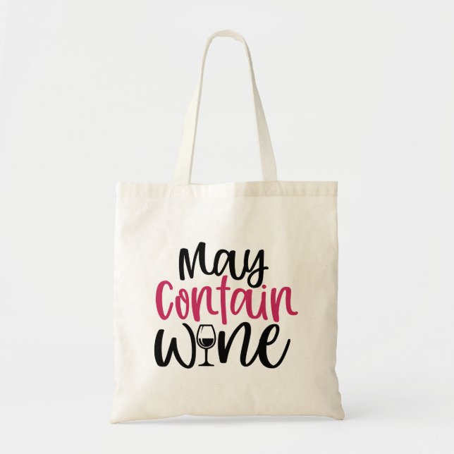 Tote Bag Peut contenir du vin (Devant)