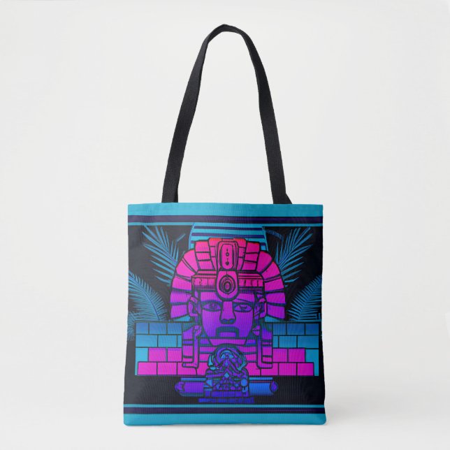 Tote Bag Pharaon Synthwave (Devant)