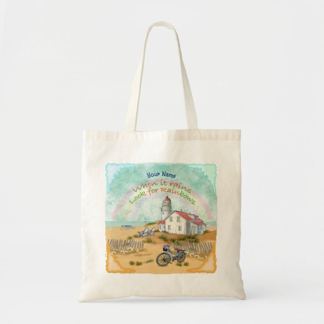 Tote Bag Phare de Beach Bike (Devant)