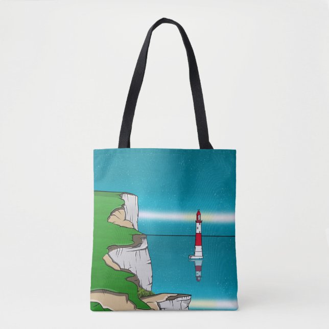 Tote Bag Phare de Beachy Head et Cliff Top (Devant)