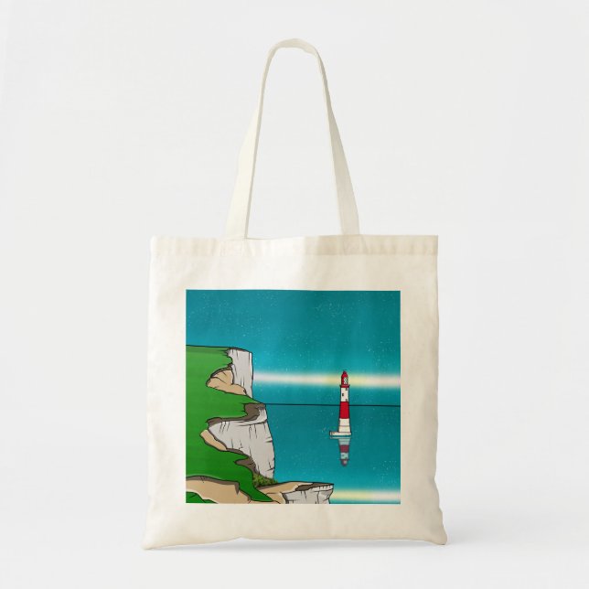 Tote Bag Phare de Beachy Head et Cliff Top (Devant)