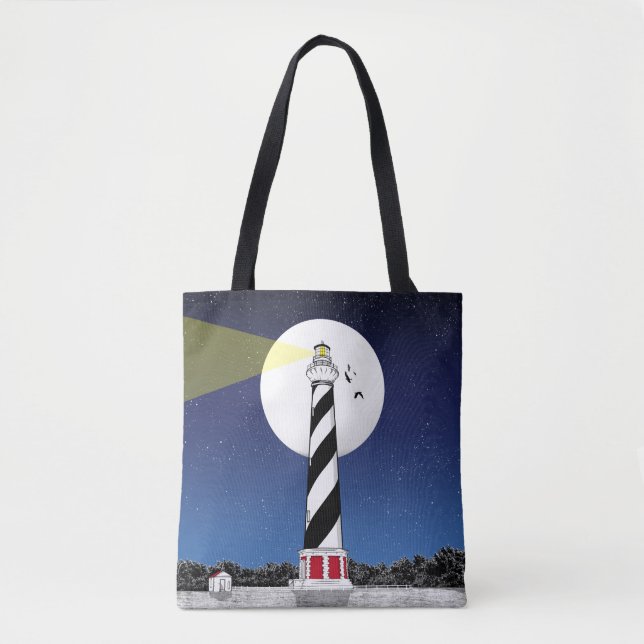Tote Bag Phare de Cape Hatteras Caroline du Nord (Devant)
