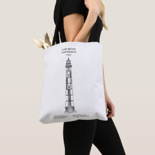 Tote Bag Phare de Cape Henry - Virginie - BD