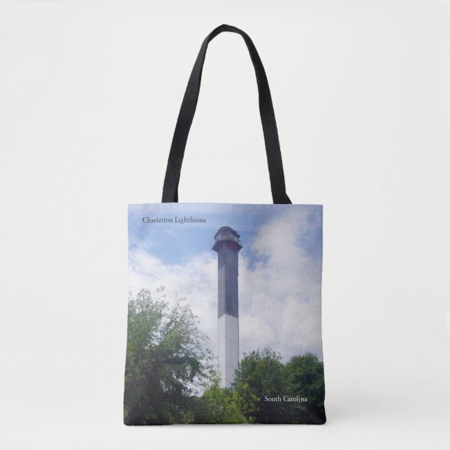 Tote Bag Phare de Charleston sur fourre-tout (Devant)
