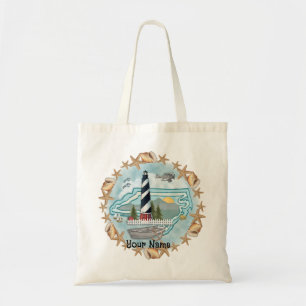 Tote Bag Phare de North Carolina Shells