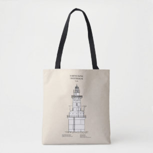 Tote Bag Phare de Sabine Bank - Texas - SBD