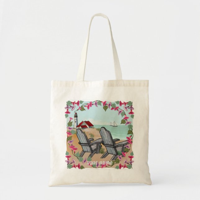 Tote Bag Phare Floral Noon (Devant)
