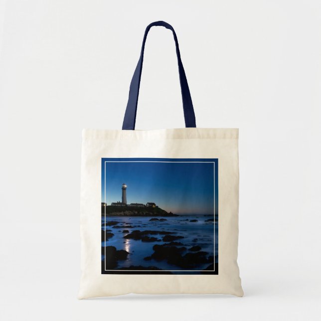 Tote Bag Phare | Half Moon Bay, Ca de point de pigeon (Devant)