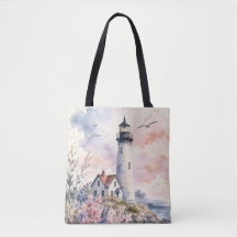 Phare peint à l'aquarelle