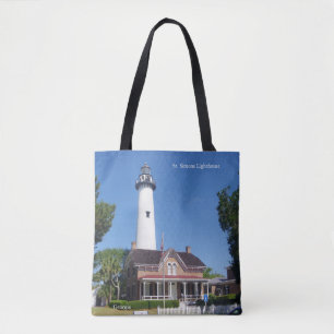 Tote Bag Phare St. Simons sur fourre-tout