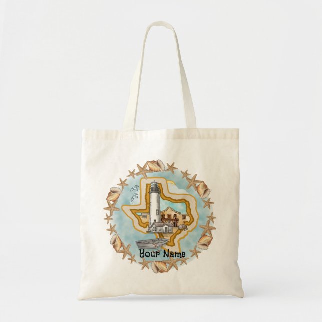 Tote Bag Phare Texas Shells  (Devant)