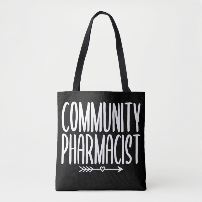 Tote Bag Pharmacie communautaire PharmD (Devant)