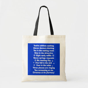 Tote Bag Pharmacie drôle Fourre-tout "douze jours de