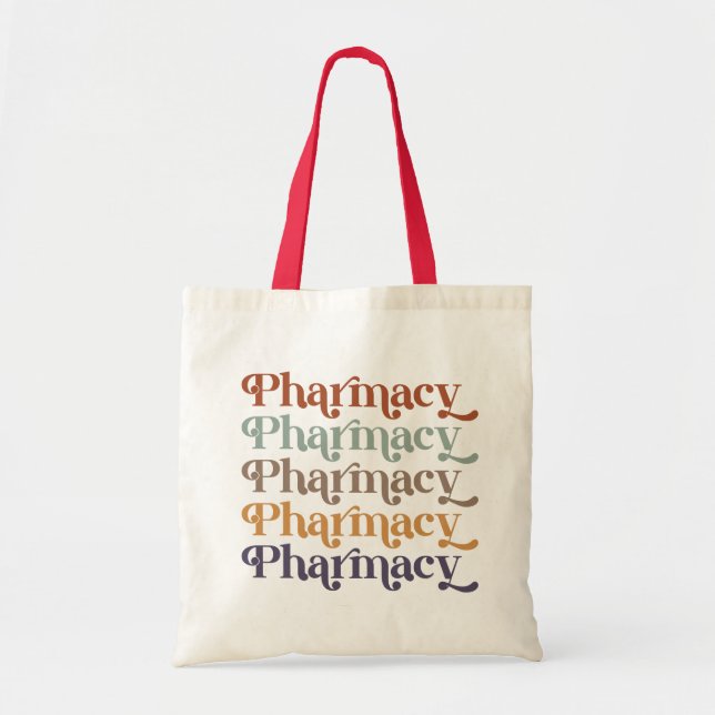 Tote Bag Pharmacie Rétro Pharmacy Pharmacy Cadeau étudiant (Devant)