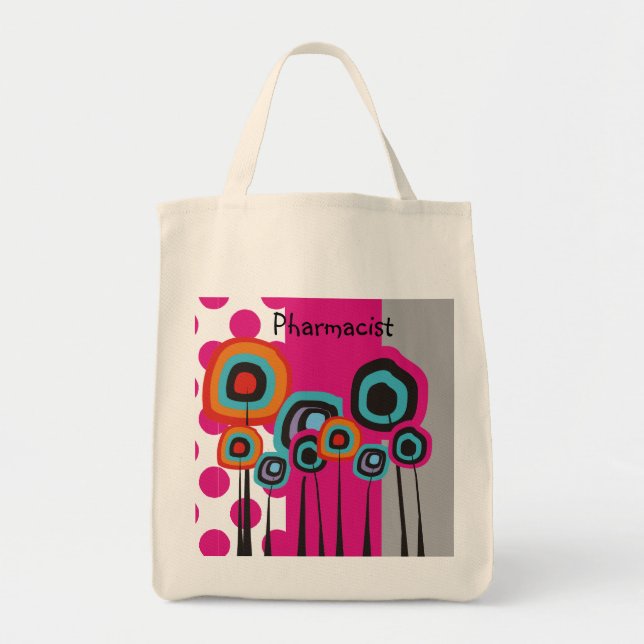 Tote Bag Pharmacien FlowersTote lunatique (Devant)