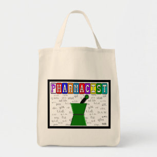 Tote Bag Pharmacien Fourre-tout avec des abréviations de R