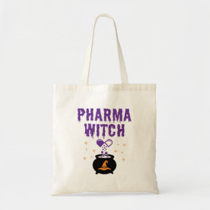 Tote Bag Pharmaciste Halloween Pharmacie Tech Pharma Witch