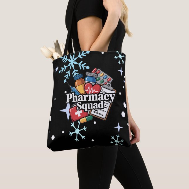 Tote Bag 'Pharmacy Squad'.Tote bag (De près)
