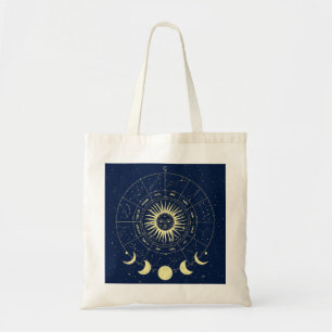 Tote Bag Phases de la lune solaire céleste Zodiac