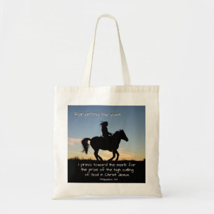 Tote Bag Philippiens 3:13-14 Je presse vers la marque, Chev