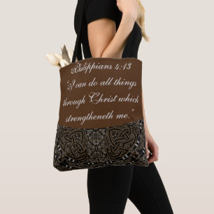 TOTE BAG PHILIPPIENS 4:13 LES ARRIÈRE - PLANS LES PLUS POP