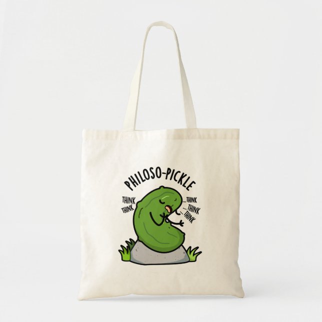 Tote Bag Philoso pickle drôle Pickle Pun (Devant)
