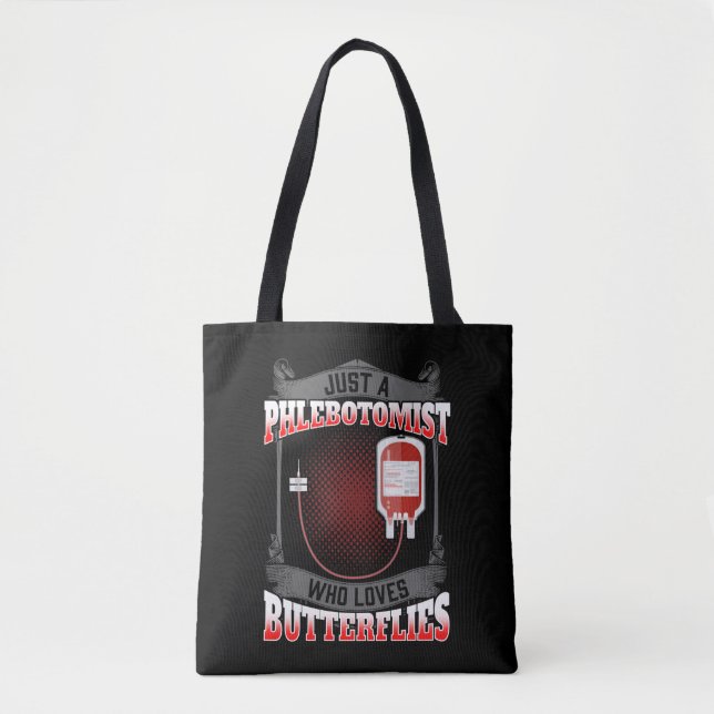 Tote Bag Phlebotomiste Papillon-papillon Phlebotomie (Devant)