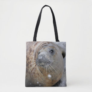 Tote Bag Phoque gris sur glace