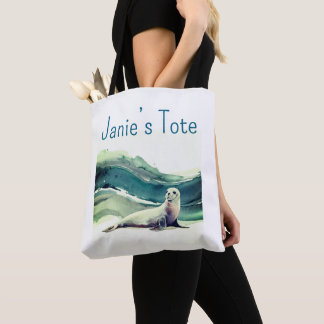 Tote Bag Phoque marin personnalisé fourre-tout