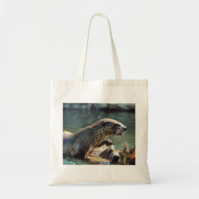 Tote Bag Photo animalière de River Otter Animal-lover (Devant)